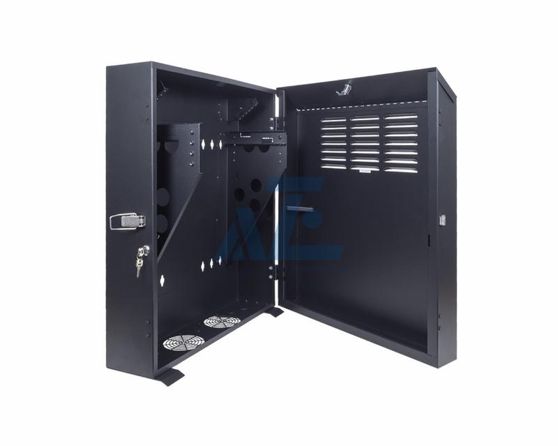 5U Vertical Wall Mount Rack Enclosure 36 Inch Switch Depth AZE